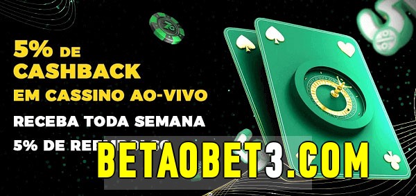 Promoções do cassino ao Vivo betaobet 